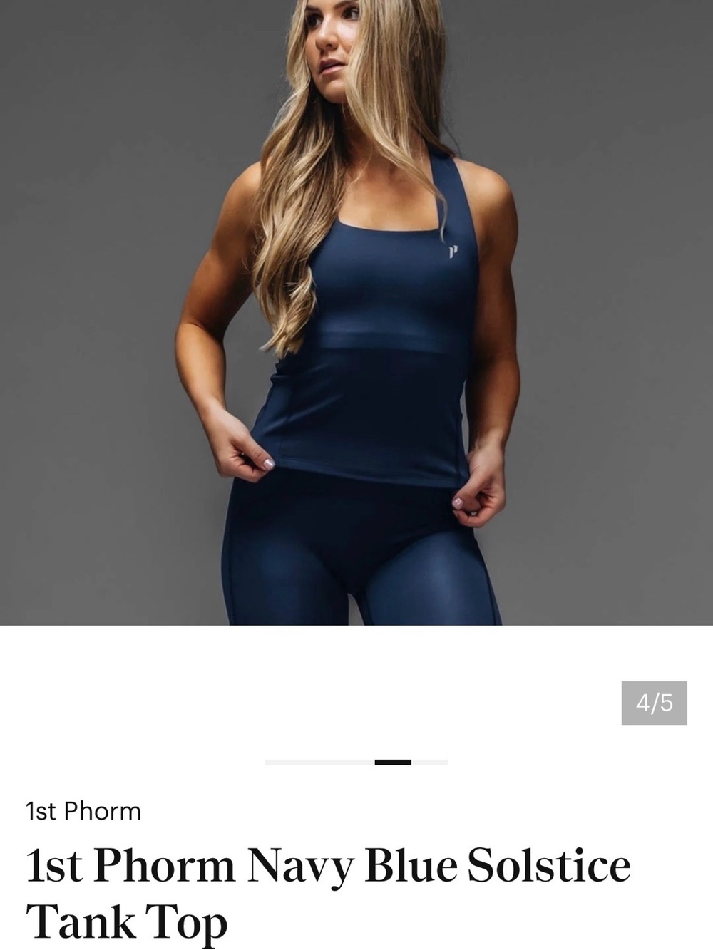 1st Phorm Navy Solstice Tank Top